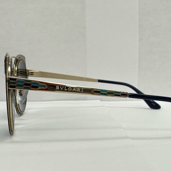 Bvlgari sunglasses, dark blue color. Worn few times. Looks brand new. - Picture 3 of 6